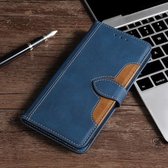 Voor Xiaomi Mi 10 Stitching Skin Feel Magnetische gesp Horizontale flip PU lederen tas met houder & kaartsleuven & portemonnee (blauw)