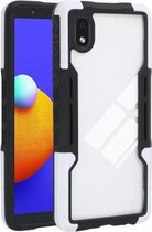 Voor Samsung Galaxy A01 Core TPU + pc + acryl 3 in 1 schokbestendige beschermhoes (wit)