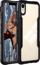 TPU + pc + acryl 3 in 1 schokbestendige beschermhoes voor iPhone XR (zwart)