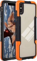 TPU + pc + acryl 3 in 1 schokbestendige beschermhoes voor iPhone XS Max (oranje)