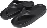 Zomer Zachte Ademende Strandschoenen Heren Buiten Casual Pantoffels, Maat: 43 (Zwart)
