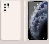 Voor vivo X30 Pro effen kleur imitatie vloeibare siliconen rechte rand valbestendige volledige dekking beschermhoes (wit)