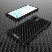 Voor Galaxy Note 10 Plus R-JUST AMIRA schokbestendige stofdichte metalen beschermhoes (zwart)