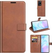 Voor ZTE Axon 30 Ultra Retro Kalfspatroon Gesp Horizontale Flip Leren Case met Houder & Kaartsleuven & Portemonnee (Lichtbruin)