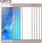 10 PCS Front Screen Outer Glass Lens voor Samsung Galaxy J7 Max (goud)