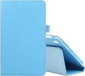 Voor Samsung Galaxy Tab A7 Lite T220/T225 Litchi Textuur Effen Kleur Horizontale Flip Leather Case met Houder & Pen Slot (Hemelsblauw)