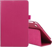 Voor Samsung Galaxy Tab A7 Lite T220/T225 Litchi Textuur Effen Kleur Horizontale Flip Leather Case met Houder & Pen Slot (Rose Red)