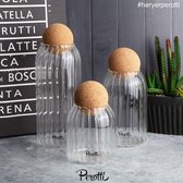Perotti Romelu – Glazen Voorraadpot Set – Set van 3 – 450-700-950 ML