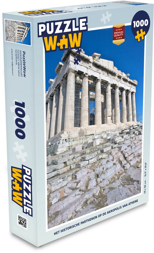 Puzzle Le Parthénon 1000 pièces - Le Parthénon historique sur l'Acropole  d'Athènes | bol.com