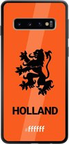 6F hoesje - geschikt voor Samsung Galaxy S10 -  TPU Case - Nederlands Elftal - Holland #ffffff