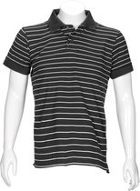 T'RIFFIC® SOLID Heren Poloshirt Korte mouw Antraciet streep size M