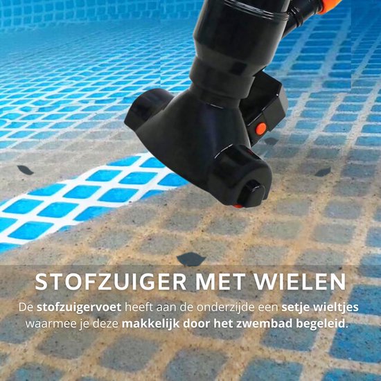 Zwembad stofzuiger - Steel van 120 cm - Zwembad onderhoud - Bodemzuiger zwembad - Merkloos