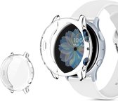 DrPhone SWC TPU Bumper Case – Beschermhoes - Volledige bescherming - Geschikt voor Samsung Galaxy Watch Active 2 40 mm - Transparant