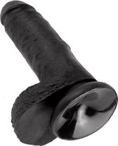 Pipedream King Cock realistische dildo 7 Inch Cock - With Balls zwart - 7,64 inch
