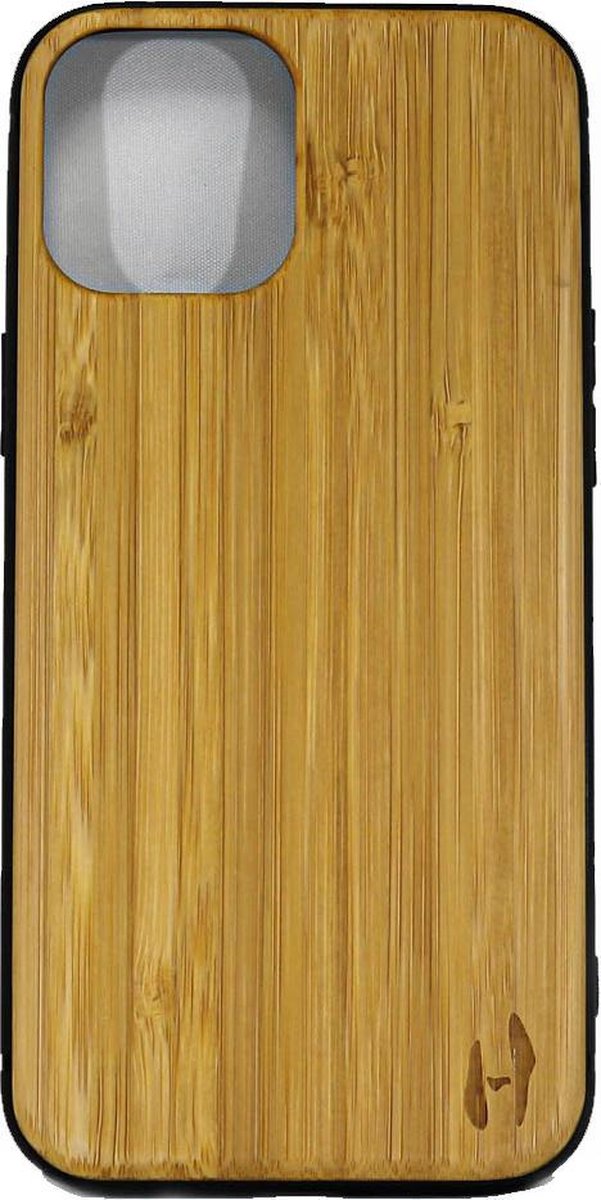 Hoentjen Creatie, Houten TPU case - iPhone 12 pro max Bamboe