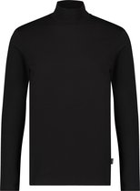 Purewhite -  Heren Regular Fit   T-shirt  - Zwart - Maat XS