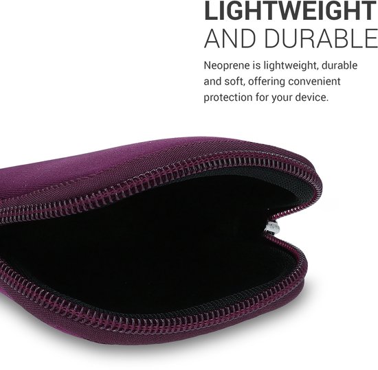 kwmobile hoesje voor e-bike display - Waterdichte display cover elektrische fiets - Van neopreen in braam van kwmobile — afbeelding 5