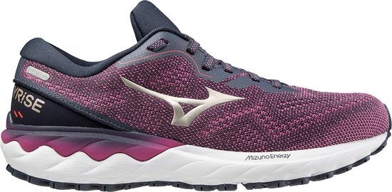 Mizuno Wave Skyrise 2  Sportschoenen - Maat 37 - Vrouwen - Paars/Navy/Wit