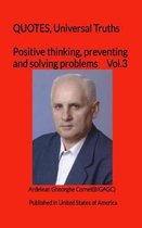 Positive thinking, preventing and solving problems