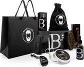 LB Products ™ Gift Collection II - Ensemble de Soin de la barbe de la barbe - Rouleau à barbe - Ciseaux - Huile de barbe - Cadeau de Vaderdag - Baume - Peigne - Pinceau - 50 gr