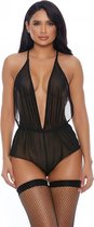 Sheer Intentions Romper - Zwart