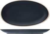 Cosy en Trendy Galloway Black - Schotel - 29.5x16cm - Keramiek - (set van 6) en Yourkitchen E-kookboek
