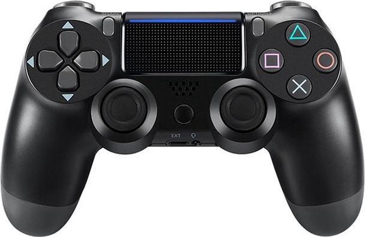 Controller geschikt voor PS4 Detroit inclusief gratis oplaadkabel zwart - Wireless USB Joystick voor PlayStation 4 - Merkloos