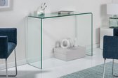 Design Glazen Bureau zoals Sidetable  100 cm Transparant Glas
