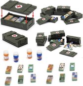 W07 - Medische kist gevuld - WW2 Bouwstenen - Lego fit - WW2 - Soldaten - Militair - Tank - Army - Bouwstenen - Wapens - Geweren - Brick - Tweede Wereld Oorlog - Mini-figures - Leg