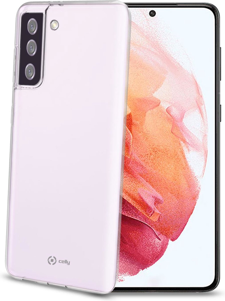 Celly Gelskin Siliconen hoesje - Geschikt voor Samsung Galaxy S21 - TPU Back cover - Transparant