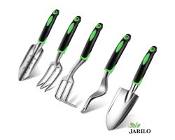 Jarilo Tuingereedschap set - 5 delig - Tuinieren - Tuinset - Tuinonderhoud - Plantenschep - Tuinschep - Tuinhark - Tuinvork - Onkruidsteker