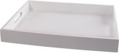 dienblad (40x30) wit rechthoek | serveerblad | plateau | tray | hout | (40x30)cm | bijzettafel |decoratie