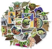Baby Yoda | sticker set | vinyl stickers | sticker afmeting 4 - 8 cm | 50 stuks