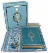 Koran Set met Gebedskleed Tasbeeh en Kuran Blauw
