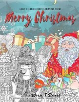 Merry Christmas adult coloring books Christmas theme Christmas coloring books for adults relaxation