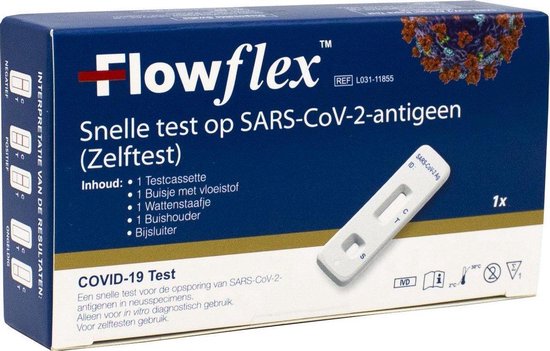 20x Flowflex Zelftest corona zelftest / sneltest verpakt per 5 STUKS - Sars-CoV-2 Antigen Rapid Test