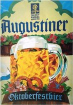 Metalen Bord Duitse Bieren Augustiner