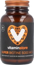 Vitaminstore - Super Biotine 5000 mcg (biotin) - 100 vegicaps