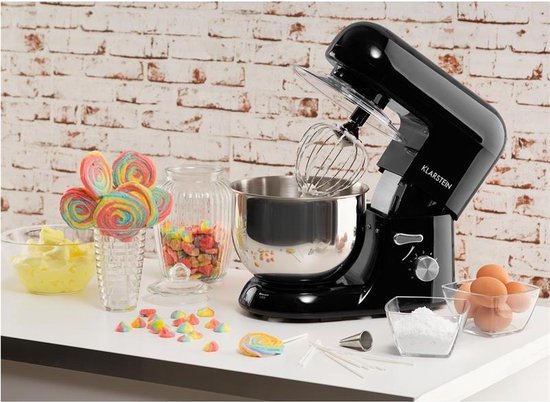 Klarstein Küchenmaschine, Knetmaschine mit 5L Schüssel, 2000W Profi Küchenmaschine mit Knethaken und Schneebesen, Universal Küchenmaschine mit 6 Stufen, Teigmaschine zum Rühren, Kneten und Aufschlagen van Klarstein — afbeelding 5