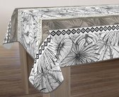 Tafelkleed anti-vlek Feuillages gris 200 x 150cm Tafellaken - Decoratieve Tafel Accessoires - Woonkamer Decoratie - Bonne et PluÂ®