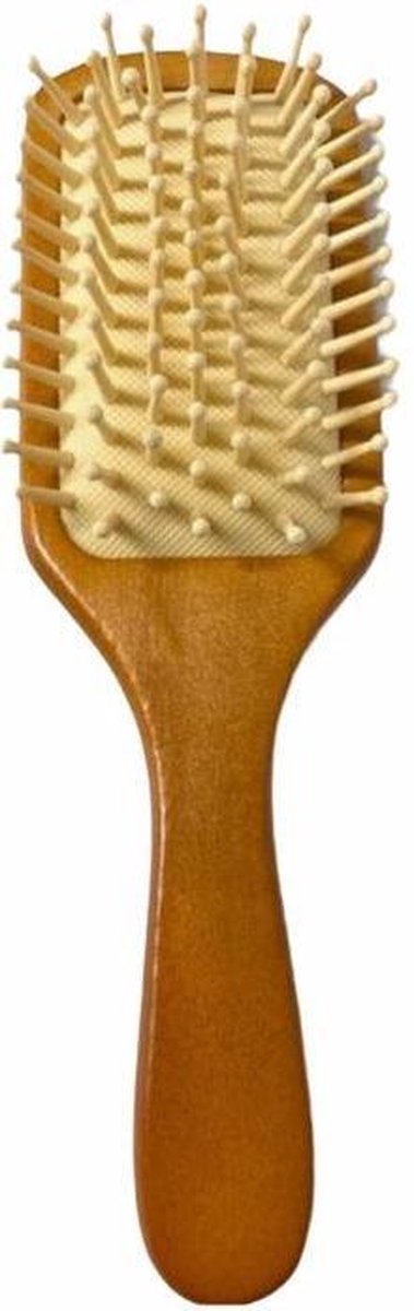 Haarborstel - Hout - Met Houten Pinnetjes - 22.5 x 6.5cm (851)