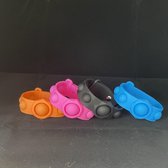 Fidget Toys - Popit - Pop it - Dimpl - simple dimple - armband - bracelet - polsband - zwart