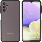 BestCases -  Samsung Galaxy A32 5G Hoesje - Samsung Galaxy A32 5G Hard Case Telefoonhoesje - Samsung Galaxy A32 5G Backcover - Zwart