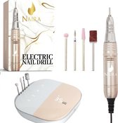 Naera Nagelfrees 35000 RPM - Elektrische Nagelvijl in Rose Gold - Professionele Manicure en Pedicure Thuis - Complete Manicure Set - Snelle Nagelverzorging voor Thuisgebruik