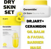 Dr.Jart+ Ceramidin Oil + Ceramidin Facial Barrier Mask Set - Popular Korean Beauty 2022 - Droge Huid - Dry Skin - Routine Gezichtsverzorging - Glowy Skin
