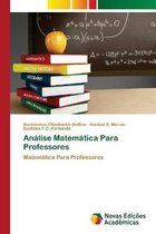 Análise Matemática Para Professores