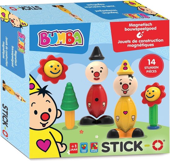 Stick-O Bumba set - magnetisch speelgoed - 5 modellen - speelgoed 1 jaar - peuter speelgoed jongens en meisjes - baby speelgoed - speelgoed jongens 2 jaar