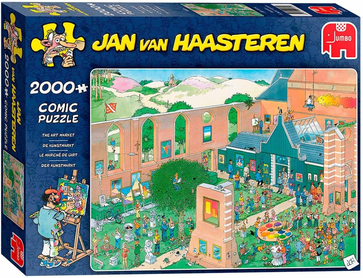 Jan van Haasteren De Kunstmarkt puzzel - 2000 stukjes — afbeelding 5