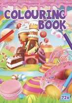 Colouring Book - Kleurboek - Cake -  Taart  - Koek -  Zoetigheid - 72 Pagina's