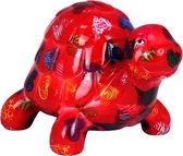 Schildpad Quickie spaarpot | Schildpad - Rood Harten | Pomme pidou - Maat M